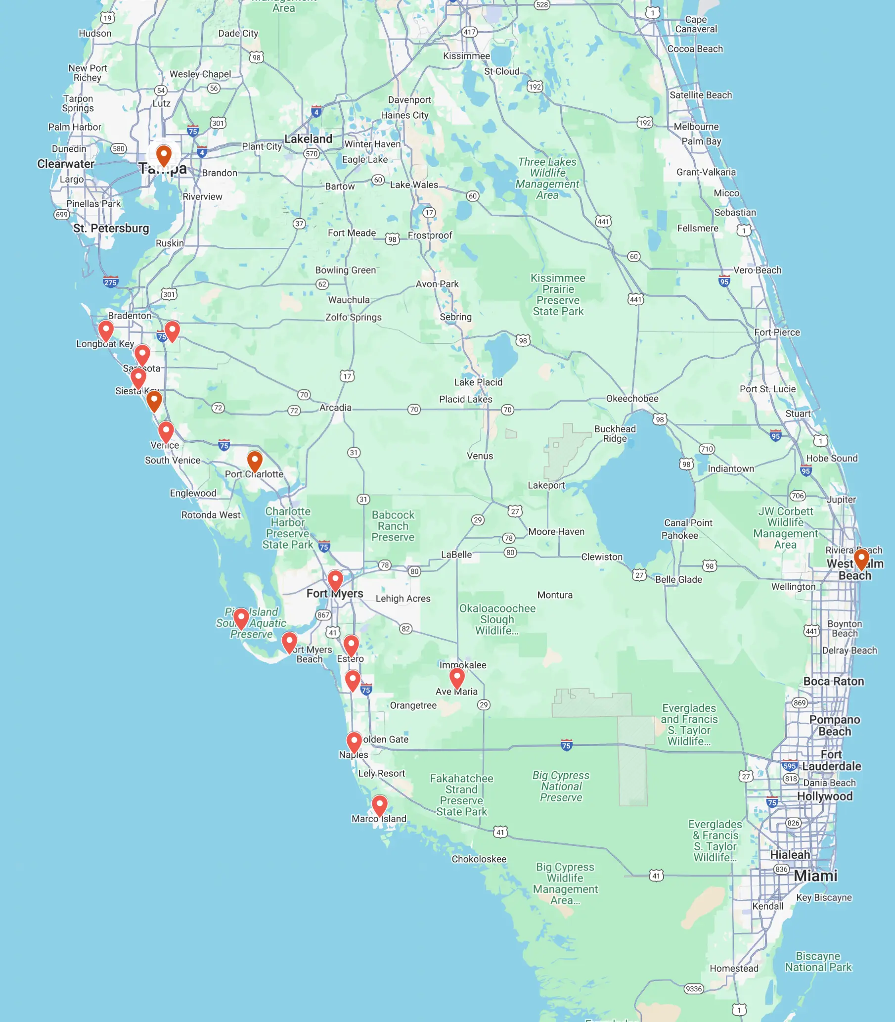 Florida Map Area